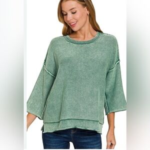 NWT ZENANA MINERAL WASHED ASH JADE